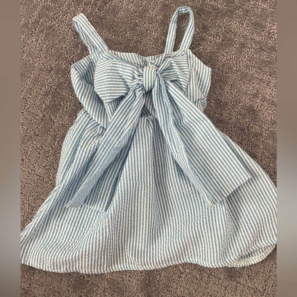Seersucker Sundress 6-9 Months- Only Worn Once!